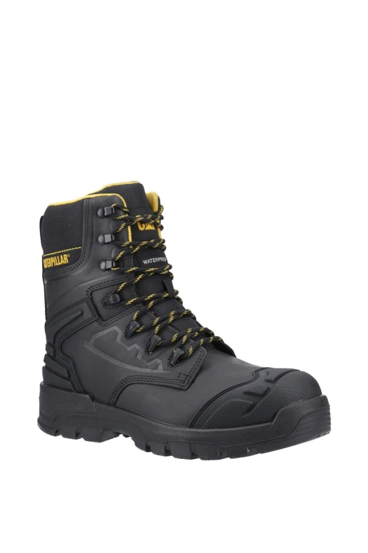 Image of Caterpillar Mens STRIVER XL 8" Safety Boot in Black Size: 6 Black Male 6