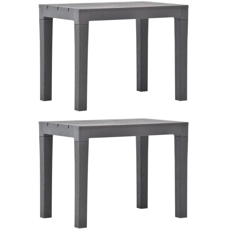 Image of VIDAXL Garden Benches 2 pcs Mocca Plastic Vidaxl 8719883859651