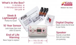 Kidde Digital Readout Carbon Monoxide Alarm