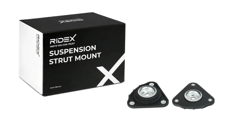 Image of RIDEX 1180S0891 Top strut mount Front Axle, without ball bearing Suspension Strut Support Bearing (1180)