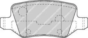 Image of Ferodo FDB1782 Brake Pad Set Rear Axle Premier Car