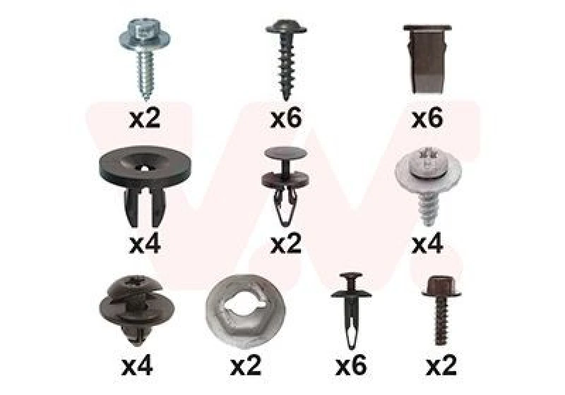 Image of VAN WEZEL Mounting Kit, bumper VAN WEZEL 1809794