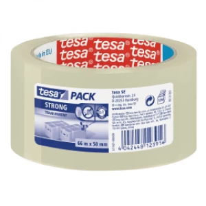 image of Tesa Strong Packaging Tape 50mm x 66m - Transparent (1 Roll)