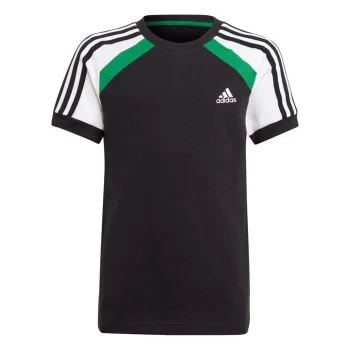 Image of adidas Block T Shirt Junior Boys - Green