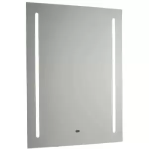 Image of LED Bathroom Mirror Mirror Glass,Effect PaintMatte Silver 1 Bulb 70cm