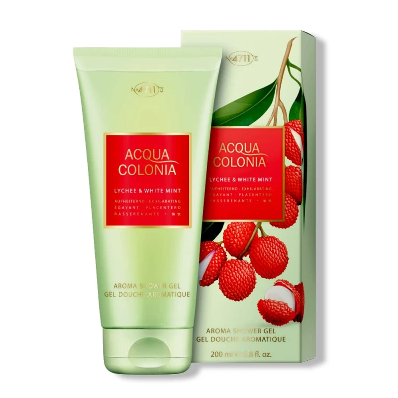 Image of 4711 Acqua Colonia Lychee White Mint Shower Gel 200ml