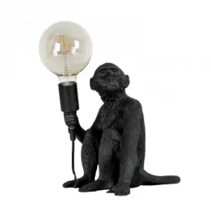 Image of George Monkey Table Lamp in Black