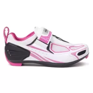 image of Muddyfox TRI100 Ladies Cycling Shoes - White