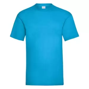 Image of Mens Value Short Sleeve Casual T-Shirt (Large) (Cyan)