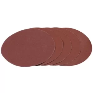 Image of Draper 180mm Hook and Loop Aluminium Oxide Sanding Discs 180mm 120g Pack of 5