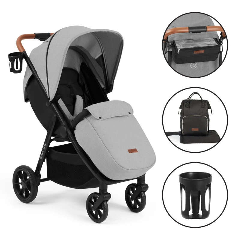 Image of Ickle Bubba Stomp Stride Prime Stroller - Pearl Grey 15-006-300-147