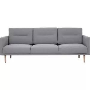 Image of Larvik 3 Seater Sofa - Grey, Oak Legs - Soul Grey, Oak Legs