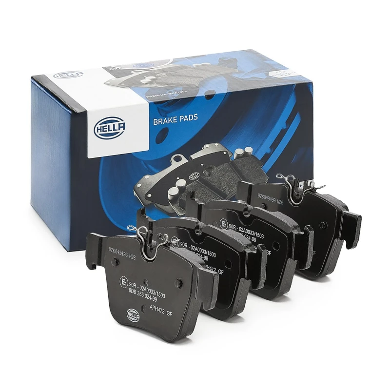 Image of HELLA Brake pad set HELLA 8DB 355 024-991