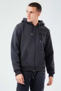 HYPE CHARCOAL OVERSIZED ZIP mens HOODIE