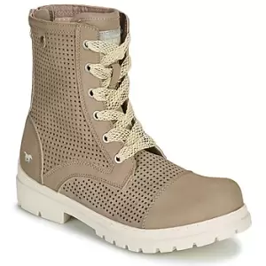 image of Mustang FRAPINA womens Mid Boots in Beige,4,5,5.5,6.5,7.5