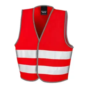 image of SAFE-GUARD by Result Childrens/Kids Core Enhanced Hi-Vis Vest (10-12 Years) (Red)