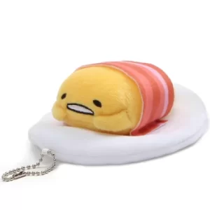 image of Gudetama Bacon Blanket Plush Key Chain