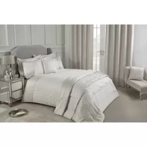 Image of Eden Embellished Jacquard Duvet Set Double