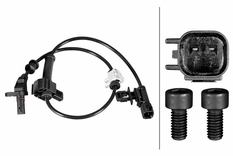 Image of HELLA ABS sensor HELLA 6PU 358 217-511