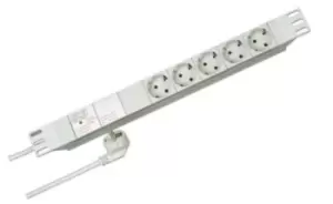 Image of Kopp 2m 5 Socket Type F - German Schuko Extension Lead, 250 V ac