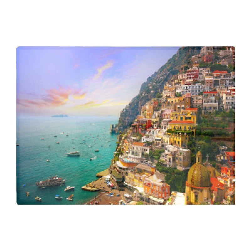 Image of Warren Reed Designer Positano Amalfi Glass Chopping Board