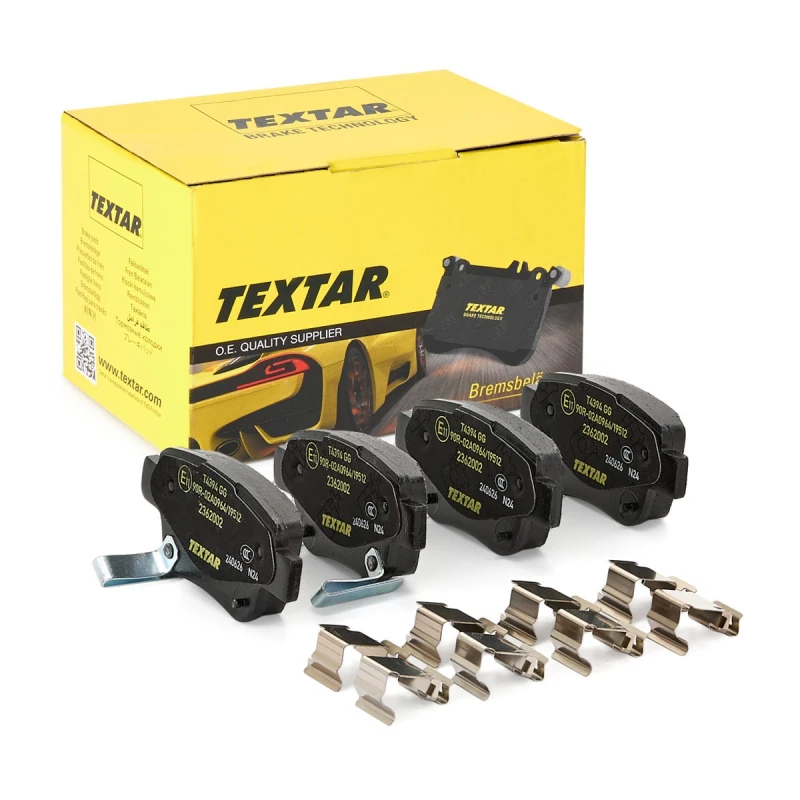 Image of TEXTAR 2362002 Brake pad set Q+ with acoustic wear warning, with accessories Brake Pad Set,disc brake (402)