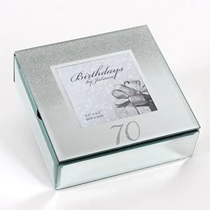 image of Birthdays by Juliana '70' Glitter Mirror Trinket Box