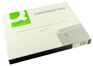 Image of Q Connect Suspension File Tabbed A4 Pk10
