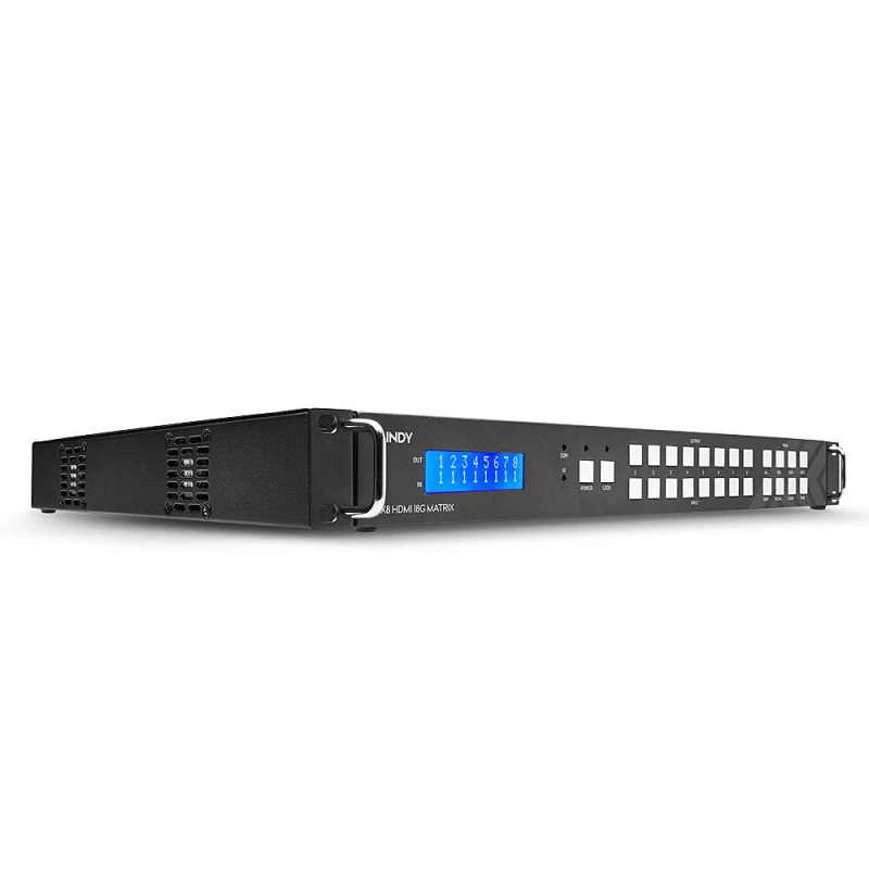 Image of Lindy Lindy 8x8 HDMI 18G Matrix with Video Wall Scaling 38260