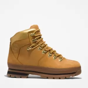 Image of Timberland Euro Hiker Hiking Boot For Her In Yellow Light Brown, Size 3.5