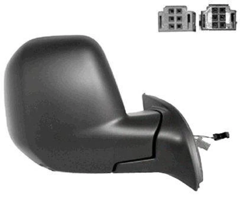 Image of VAN WEZEL 0905818 Wing mirror * HAGUS * Right, with temperature sensor, primed Outside Mirror (50)