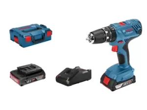 image of Bosch GSB18V21 18V 2x2Ah Combi Drill Kit