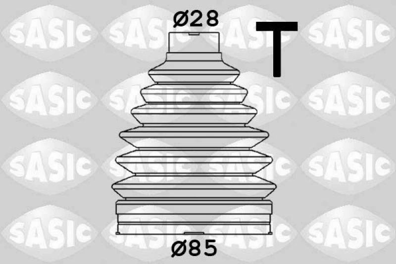 Image of CV boot kit, drive shaft SASIC 1906130