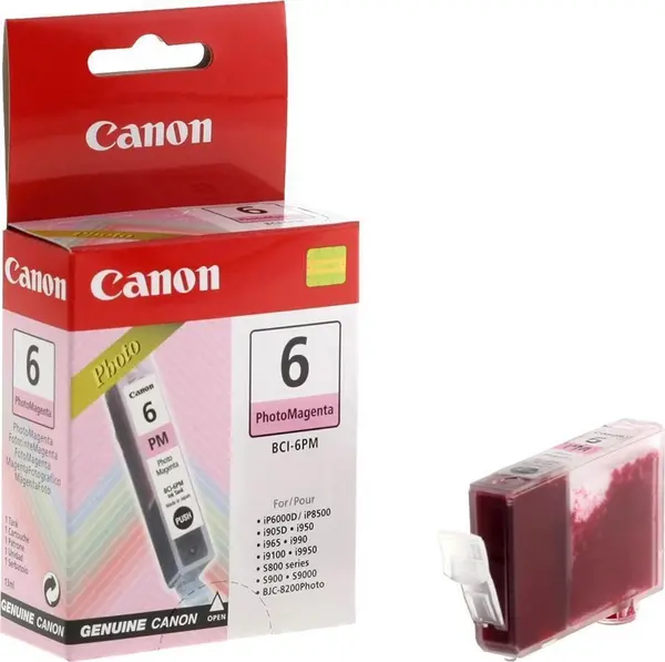 Image of Canon BCI-6PM Photo Magenta Ink Cartridge - 4710A002 (Original)