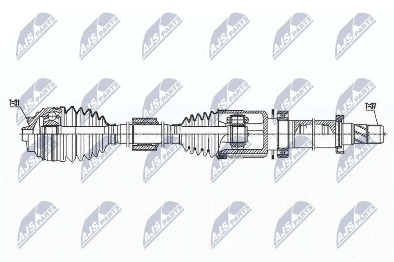 Image of NTY Drive shaft NTY NPW-BM-171
