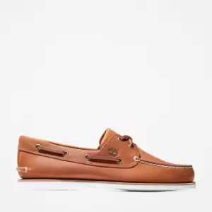 Timberland Classic Boat Shoe For Men In Orange Orange, Size 6.5