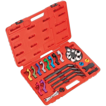 image of Sealey 27 Piece Fuel and Air Conditioning Disconnection Set