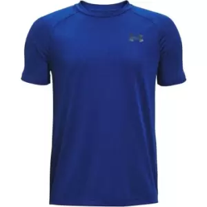 Under Armour Armour Tech Bubble Short Sleeve T-Shirt Junior Boys - Blue