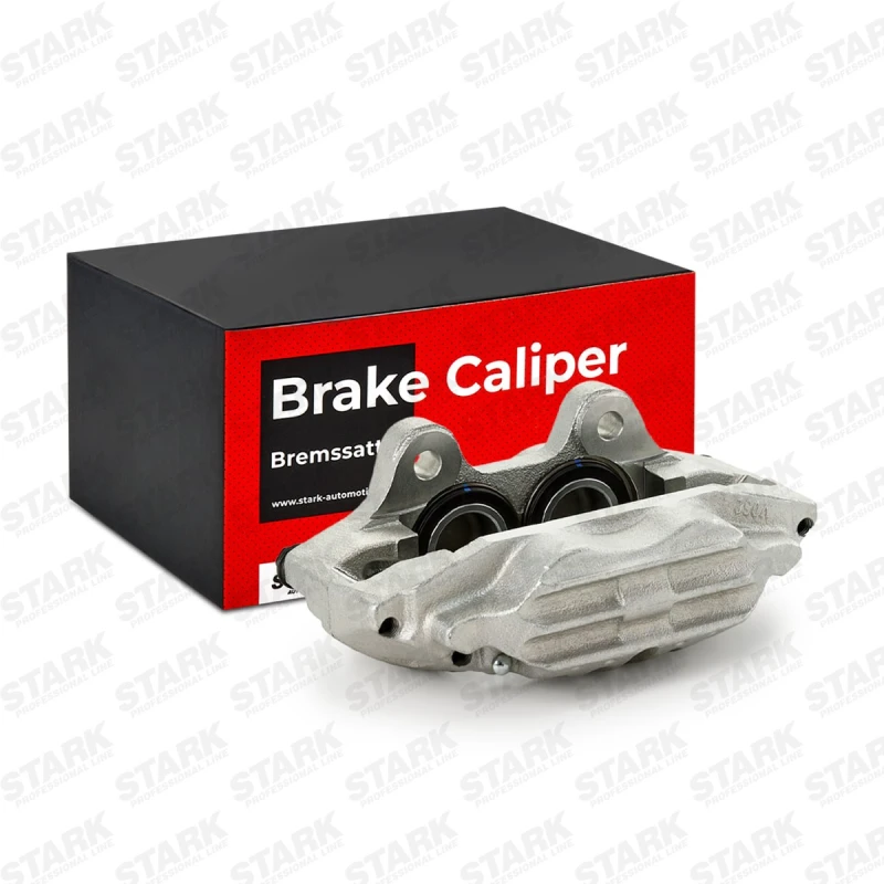 Image of STARK SKBC-0460061 Brake caliper Front Axle, without holder Grey Cast Iron Brake Caliper (78)
