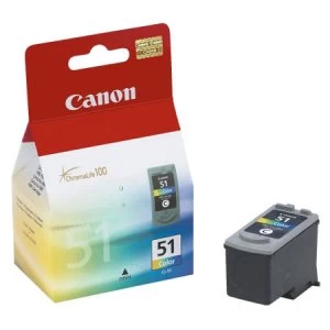 Image of Canon CL51 Tri Colour Ink Cartridge