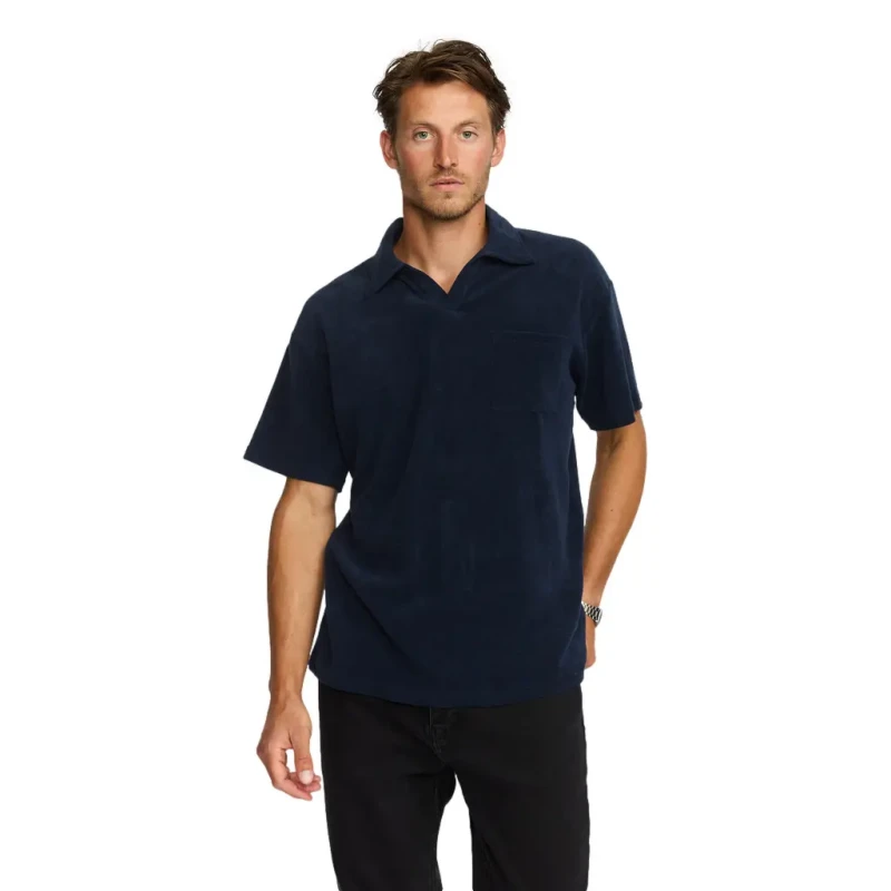 Image of Revolution Polo Revolution Terry Bleu Male S