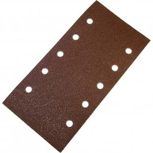 Image of Faithfull Punched Hook and Loop 1/2 Sanding Sheets 115mm x 280mm Assorted Pack of 5