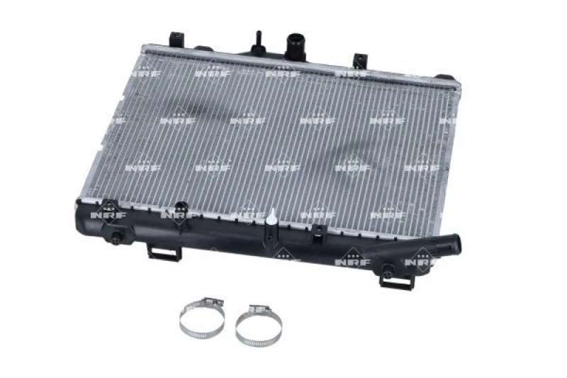 Image of NRF 56147 Engine radiator EASY FIT Brazed cooling fins, Aluminium, with mounting parts Aluminium Radiator,engine cooling (470)