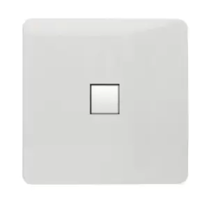 Image of Trendi Switch 1 gang Telephone Socket in Screwless White