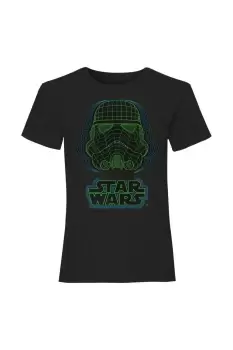 Image of Wireframe Stormtrooper Helmet T-Shirt