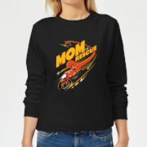 Image of The Incredibles 2 Mom To The Rescue Womens Sweatshirt - Black