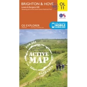 image of Brighton & Hove, Lewes & Burgess Hill by Ordnance Survey (Sheet map, folded, 2015)