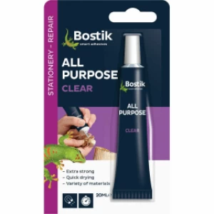 Image of Bostik All Purpose Clear Glue - 20ml (1 Pack)