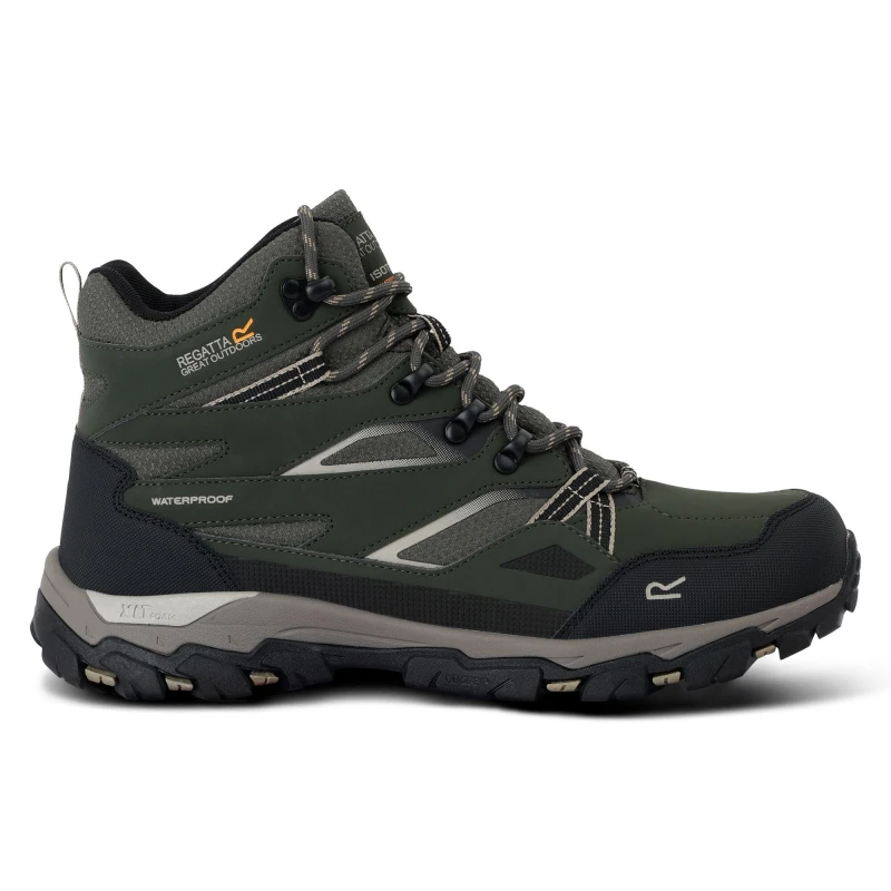 Image of Regatta Regatta Men Holcombe 3 Walking Boots in Green Size: 11 Green 11 Male 5063516025009