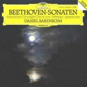 image of Piano Sonatas 14 8 23 Barenboim european Import by Ludwig van Beethoven CD Album